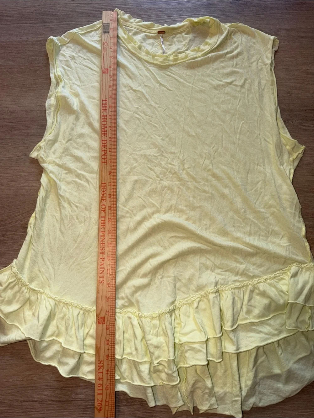 Free People Better Yet Tunic Bright Yellow Large